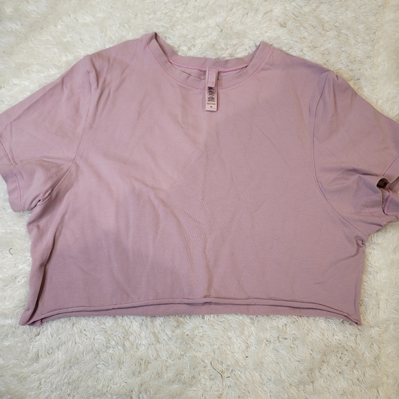 SKIMS Tops - Skims buttery soft raw cut plum crop top size 2X